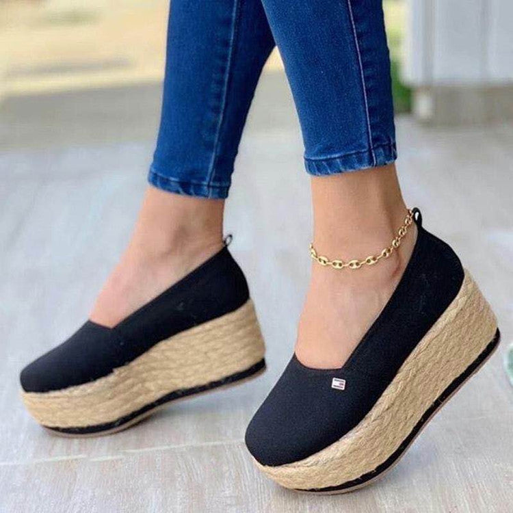 New platform platform canvas shoes