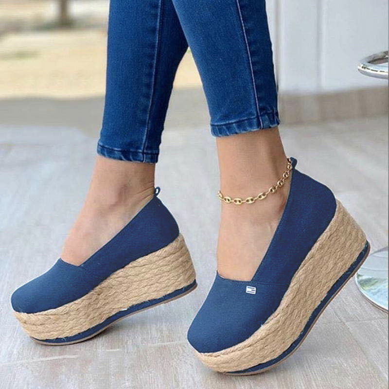 New platform platform canvas shoes