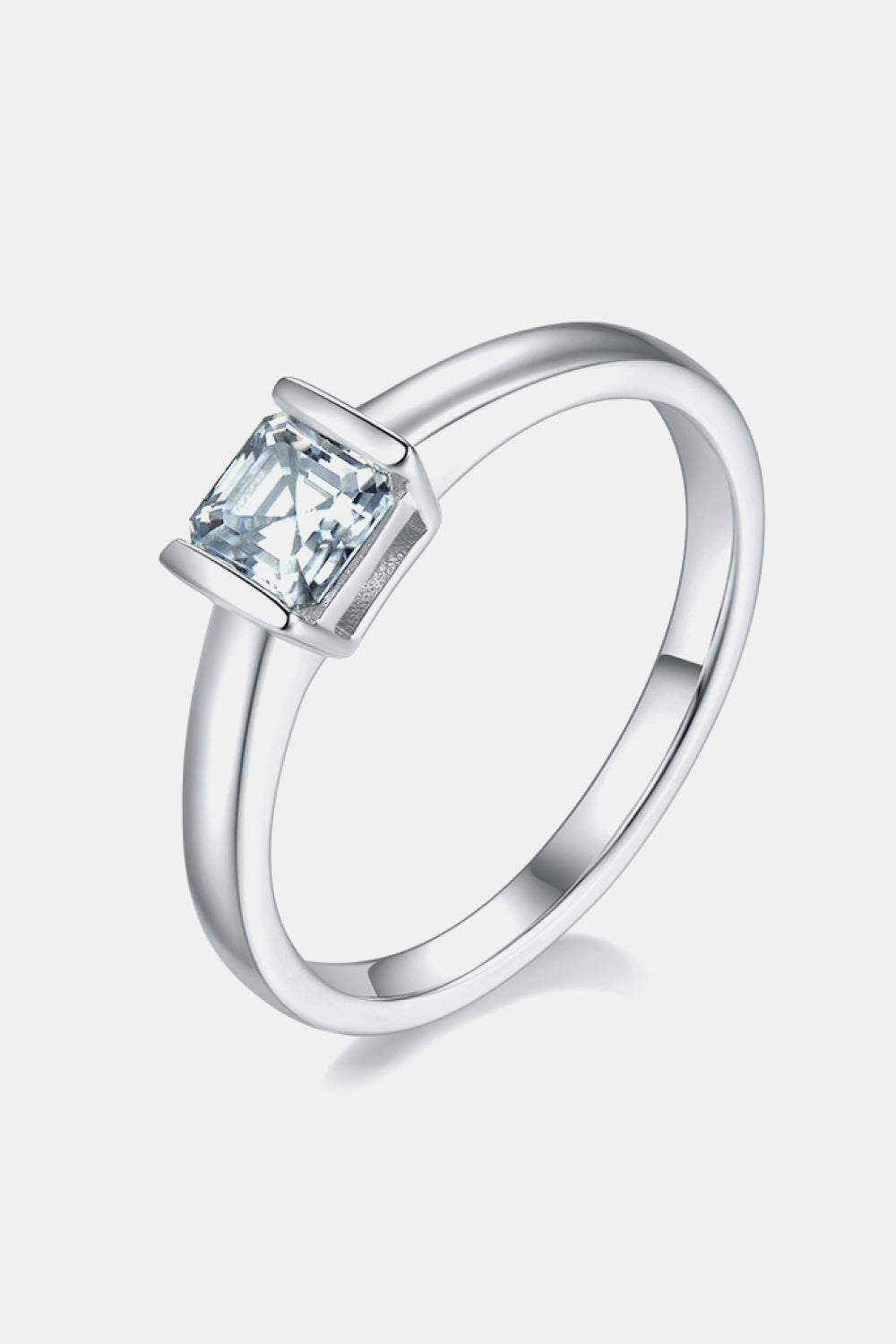 Moissanite 925 Sterling Silver Solitaire Ring