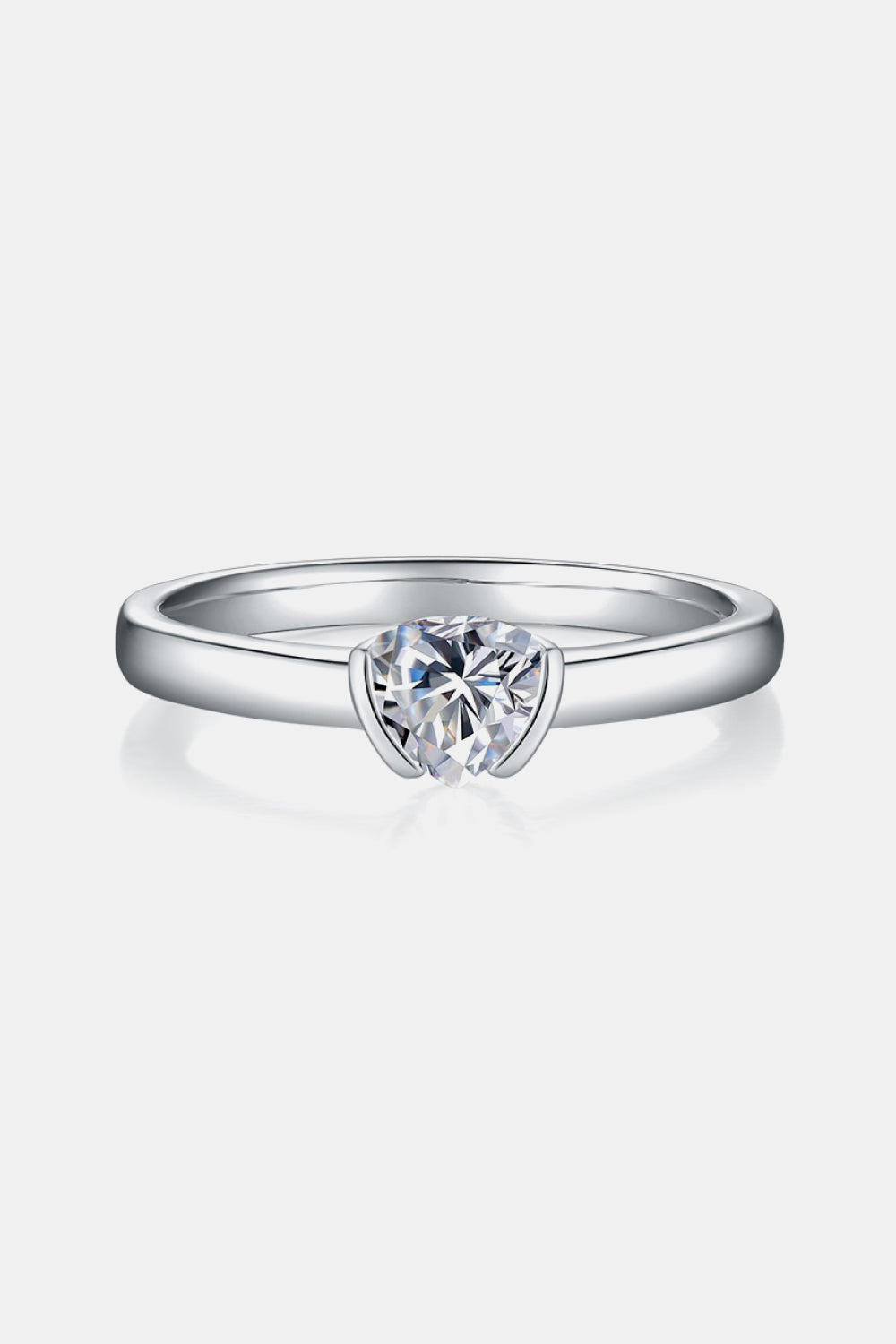 Moissanite 925 Sterling Silver Solitaire Ring