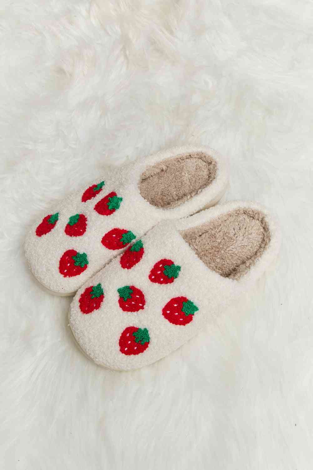 Melody Printed Plush Slide Slippers