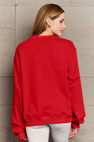 Simply Love Full Size IN MY LOVER ERA Round Neck Sweatshirt